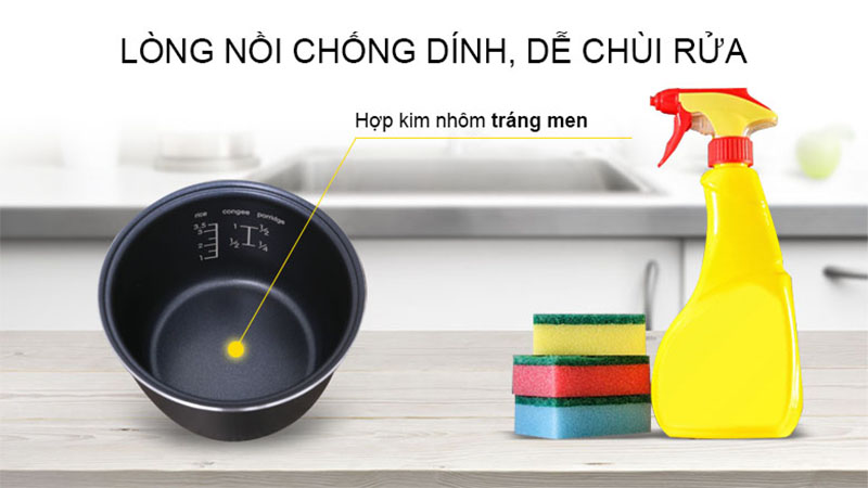 Nồi cơm điện tử Midea MB-FS1617 - Hàng chính hãng