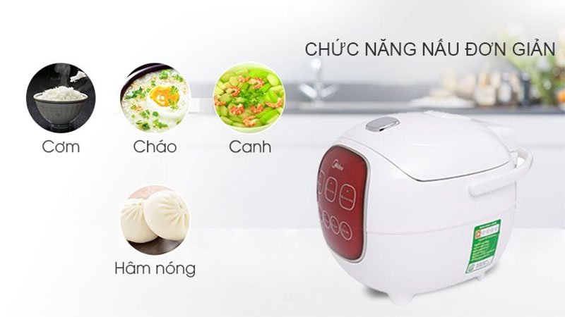 Nồi cơm điện tử Midea MB-FS1617 - Hàng chính hãng