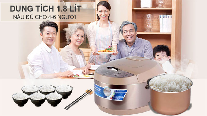 Nồi cơm điện tử Midea MB-FS5016 - Hàng chính hãng