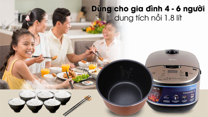 Nồi cơm điện tử Midea MB-FS5020 - Hàng chính hãng