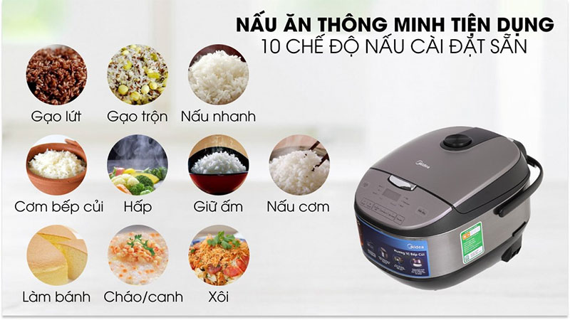 Nồi cơm điện tử Midea MB-FS5020 - Hàng chính hãng