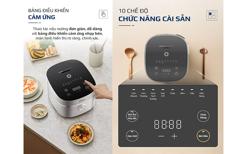 Nồi cơm điện tử Olivo RC86 - Hàng chính hãng