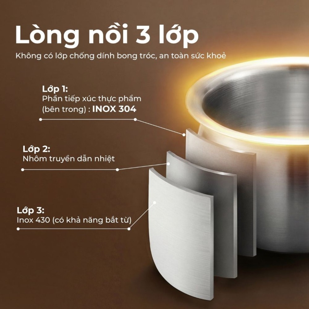 Nồi cơm điện tử Paveden 1.8 lít PR-3D18BE - Hàng chính hãng