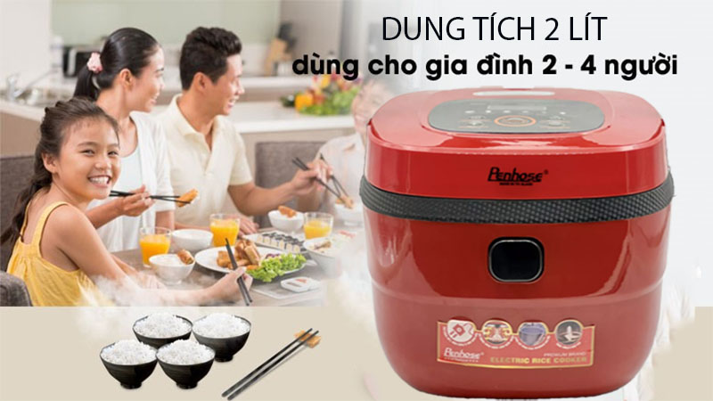 Dung tích của Nồi cơm điện tử Penhose PH-189