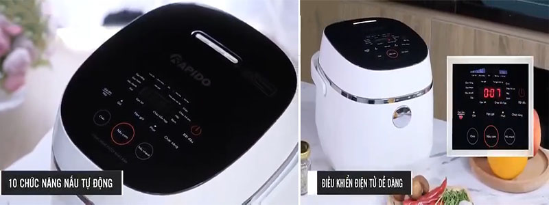 Nồi cơm điện tử Rapido RC-1.2D - Hàng chính hãng