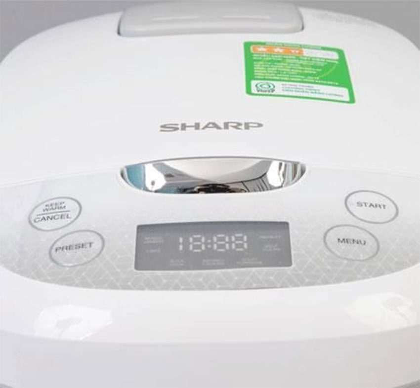 Nồi cơm điện tử Sharp KS-COM180EV-GY - Hàng chính hãng