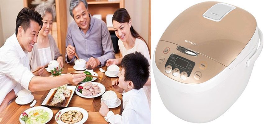 Nồi cơm điện tử Sharp KS-COM181CV-GL - Hàng chính hãng