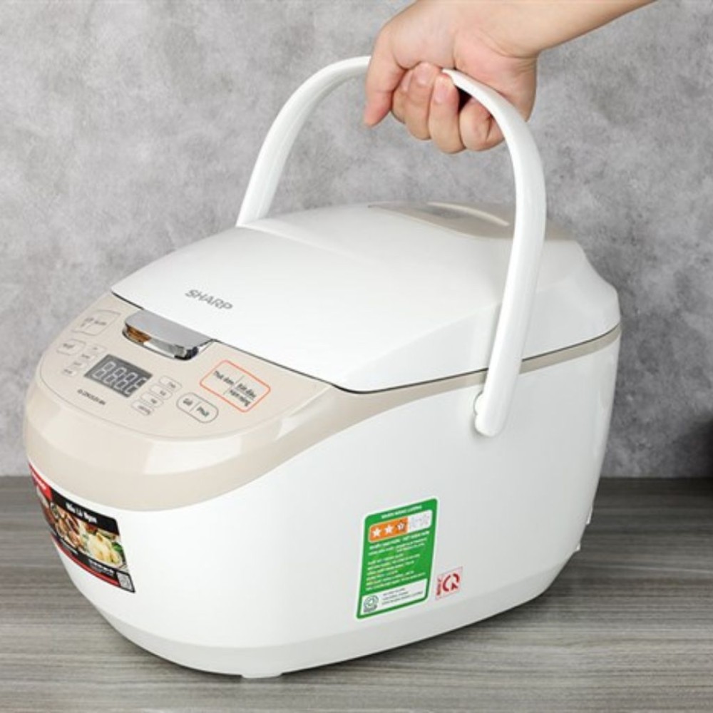 Nồi cơm điện tử Sharp 1.8 lít KS-COM191EV-WH - Hàng chính hãng