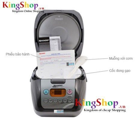 Nồi cơm điện Sharp KS-COM19V-G - Thương hiệu Nhật Bản - Hàng chính hãng