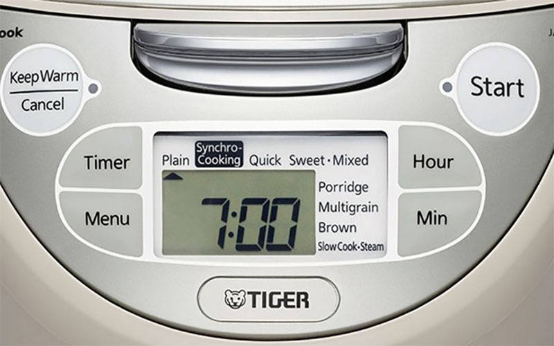 Bảng điều khiển của Nồi cơm điện tử Tiger JAX-R18S