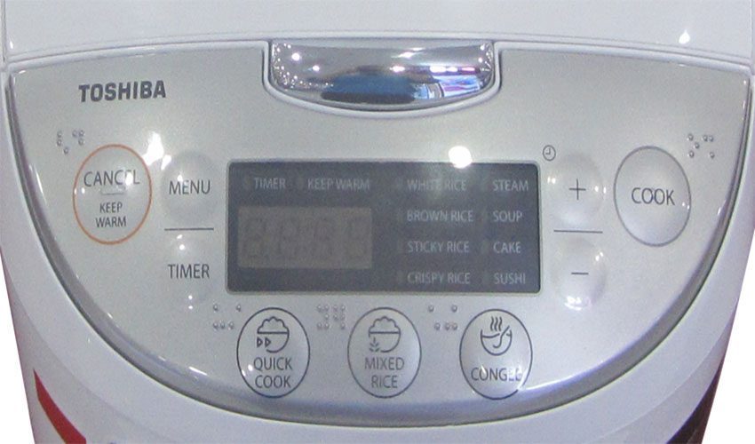 Bảng điều khiển của Nồi cơm điện tử Toshiba RC-18DH1NV