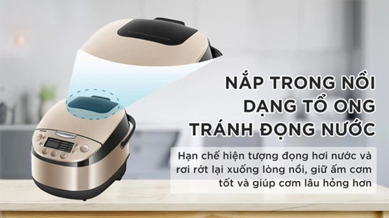 Nồi cơm điện tử Toshiba RC-18DR3PV(G) - Hàng chính hãng