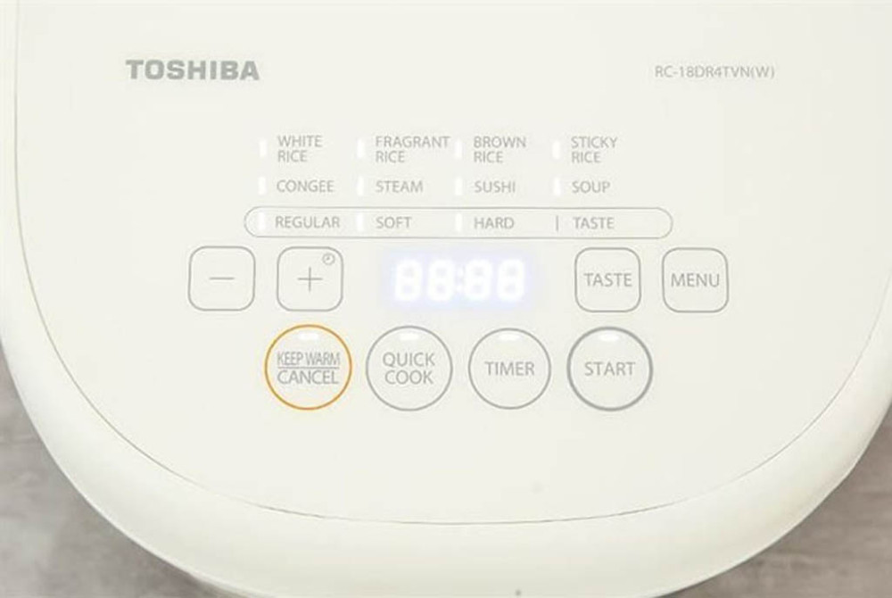 Nồi cơm điện tử Toshiba 1.8 lít RC-18DR4TVN(W)  - Hàng chính hãng