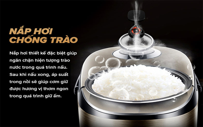 Nồi cơm điện tử TrueHome TR-18DE017(G) - Hàng chính hãng