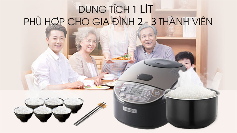 Nồi cơm điện tử Zojirushi NL-GAQ10-BM - Hàng chính hãng