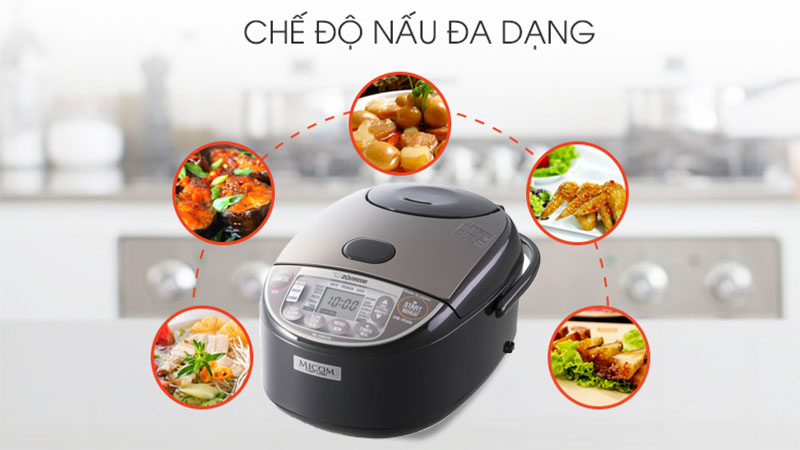 Nồi cơm điện tử Zojirushi NL-GAQ10-BM - Hàng chính hãng