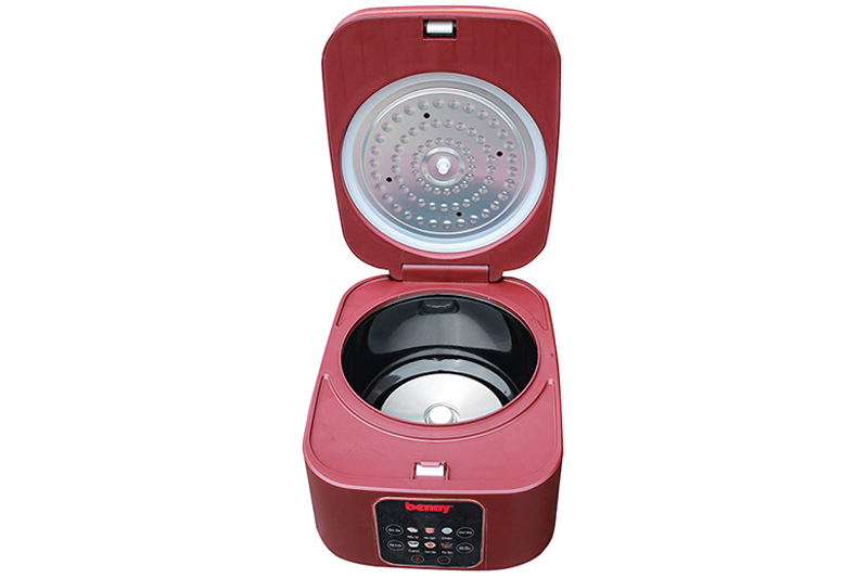 Nồi cơm điện tử 1.2 lít Benny BR-12EL màu đỏ