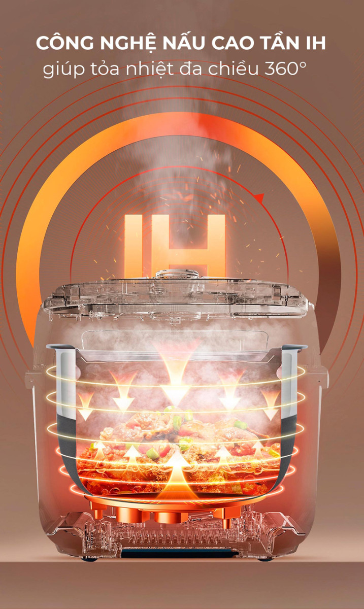Nồi cơm điện tử cao tần áp suất Tiger JPK-W18W - Hàng chính hãng