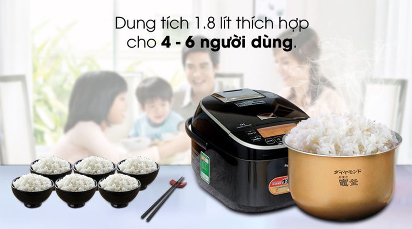 Dung tích của nồi cơm điện tử cao tầng Panasonic ANC-SR-PX184KRA