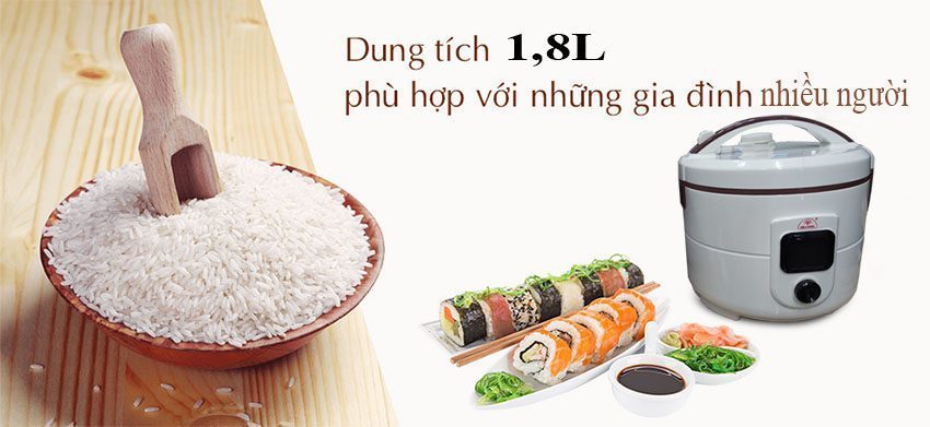 Nồi cơm điện tự động Kim Cương 1.5LG-N - Hàng chính hãng
