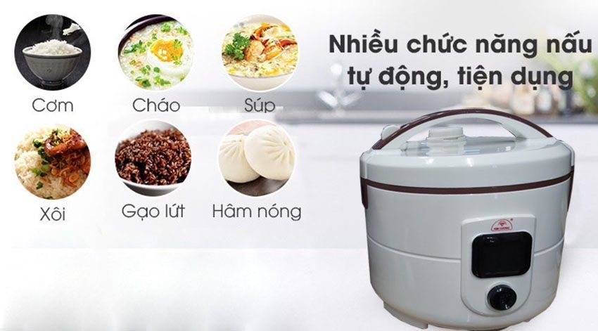 Nồi cơm điện tự động Kim Cương 1.5LG-N - Hàng chính hãng