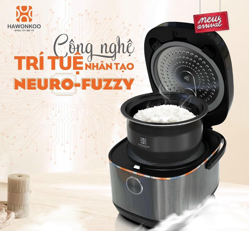Nồi cơm điện tử Hawonkoo RCH-180-BA - Hàng chính hãng