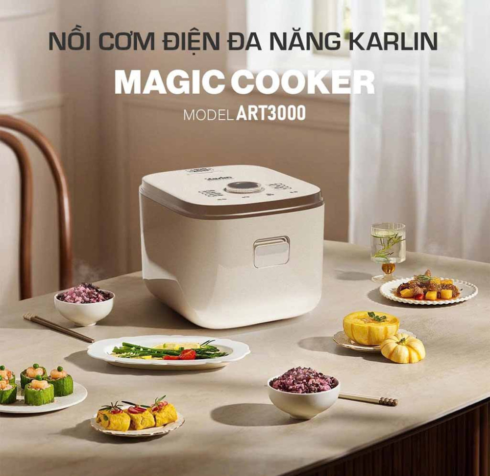 Nồi cơm điện tử Karlin ART3000 - Hàng chính hãng