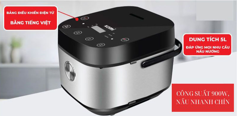 Bảng điều khiển điện tử hiện đại, có màn hình LED hiển thị rõ nét