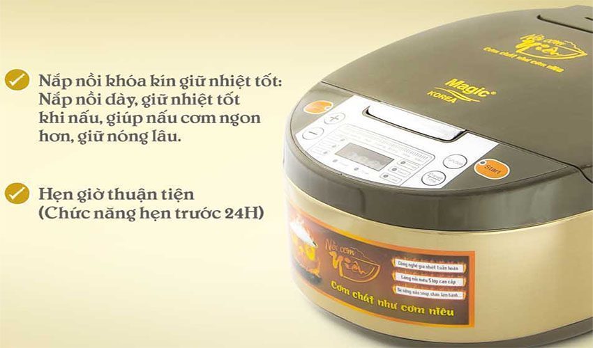 Nồi cơm điện tử lòng niêu Magic Korea A-86-NIEU - Hàng chính hãng