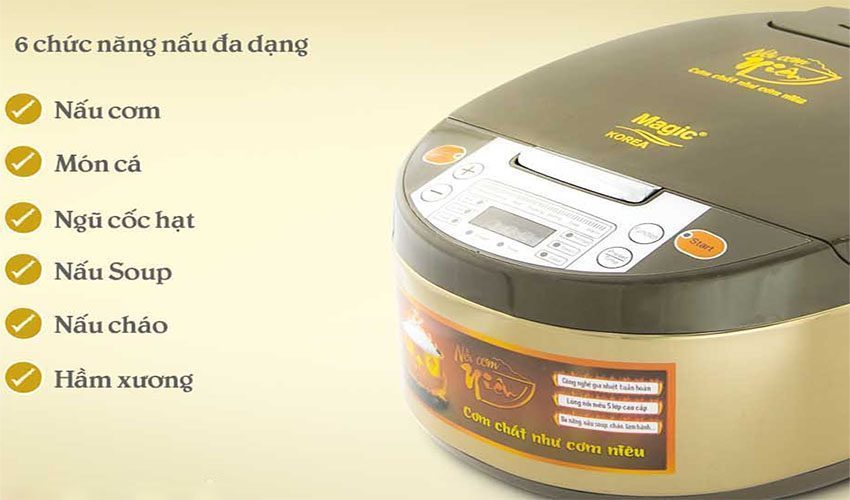 Nồi cơm điện tử lòng niêu Magic Korea A-86-NIEU - Hàng chính hãng