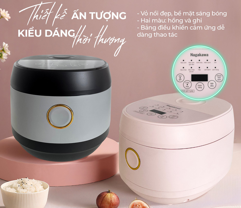 Nồi cơm điện tử Nagakawa NAG0142 - Hàng chính hãng