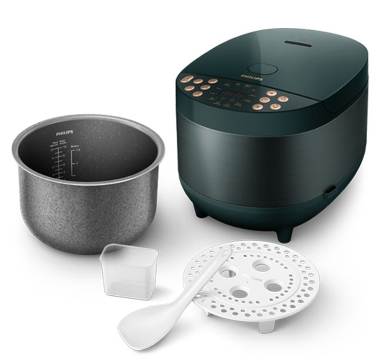 Các phụ kiện đi kèm khi mua nồi cơm điện tử Philips HD4518/62