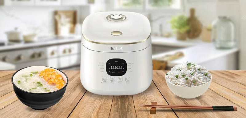 Nồi cơm điện tử Tefal 0.7 lít RK515168 - Hàng chính hãng
