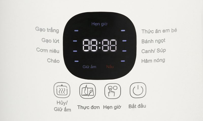 Nồi cơm điện tử Tefal 0.7 lít RK515168 - Hàng chính hãng