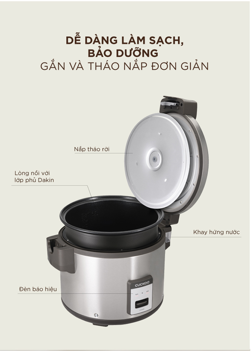 Nồi cơm điện Cuckoo CR-3555 dung tích 6.3L - Hàng chính hãng