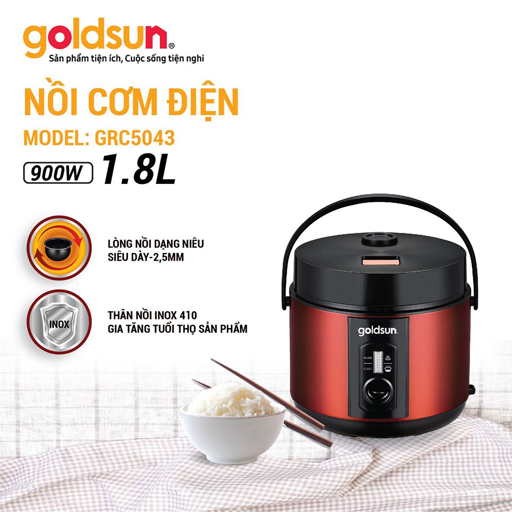 Nồi cơm điện Goldsun GRC5043 - Hàng chính hãng