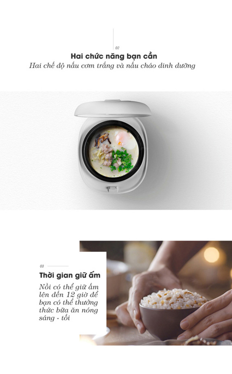 Nồi cơm điện mini Cuckoo CR-0255MW - Hàng chính hãng