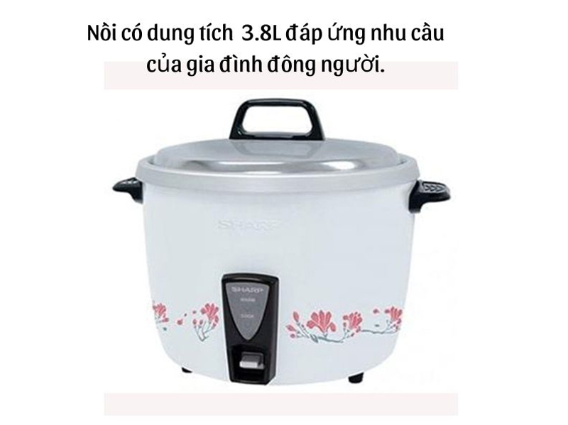 Nồi cơm nắp rời Sharp 3.8 lít KSH-D44V-TQ - Hàng chính hãng
