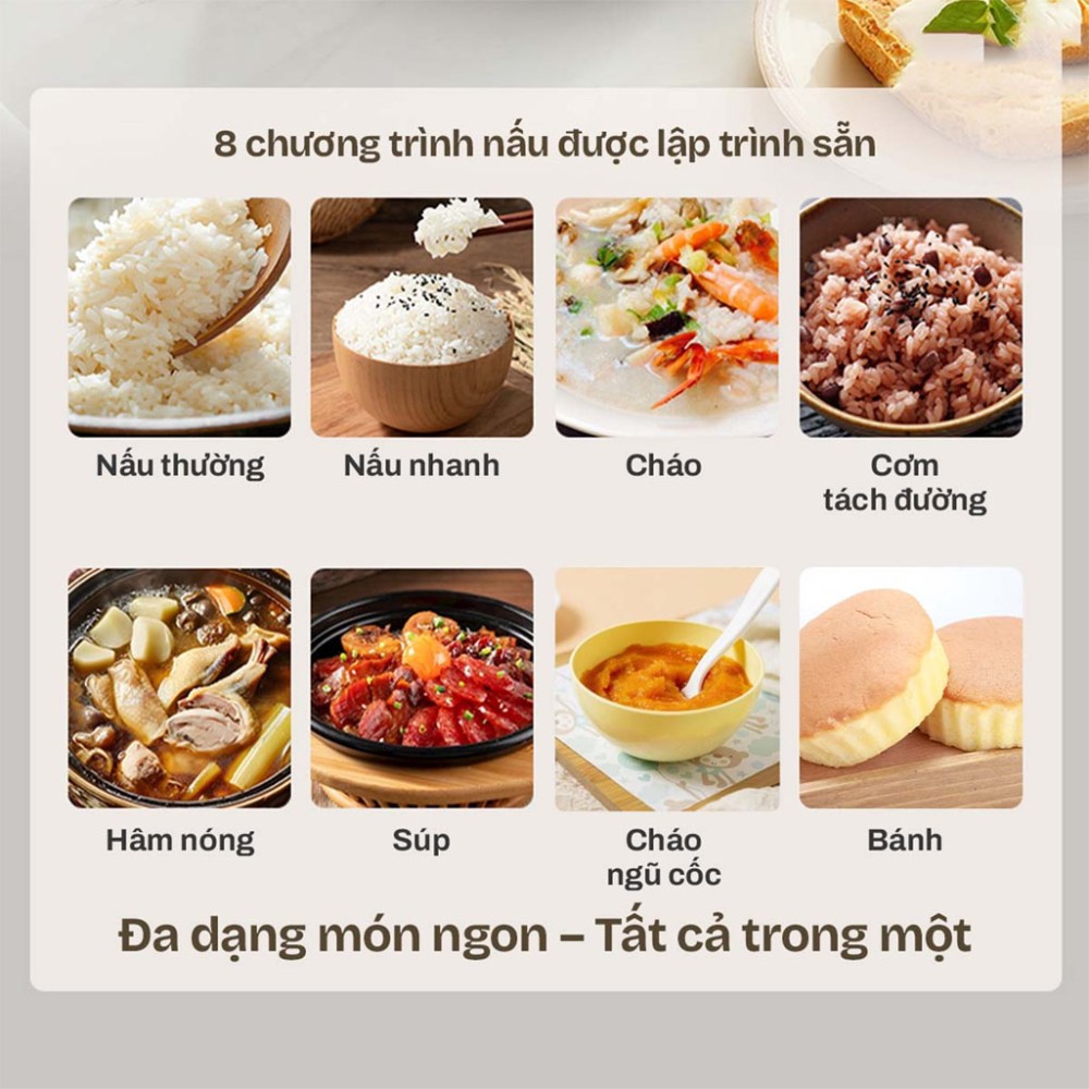 Nồi cơm điện tách đường Fujihome RC12LS - Hàng chính hãng