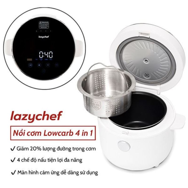 Nồi cơm điện tách đường Lazychef LC-01NC - Hàng chính hãng