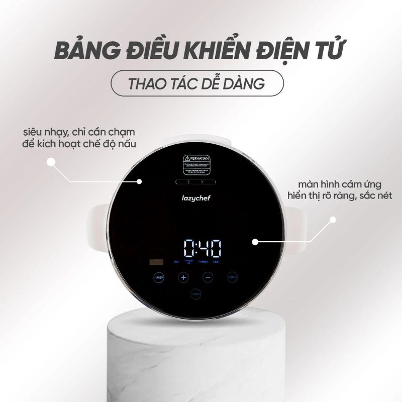 Nồi cơm điện tách đường Lazychef LC-01NC - Hàng chính hãng