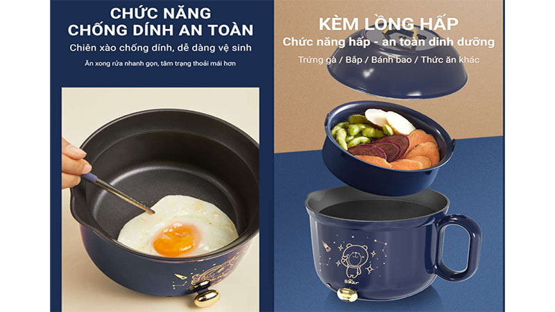 Nồi điện đa năng Bear DRG-E12A1 - Hàng chính hãng
