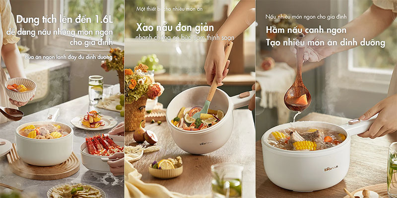 Dung tích của Nồi điện đa năng Bear DRG-E15F2