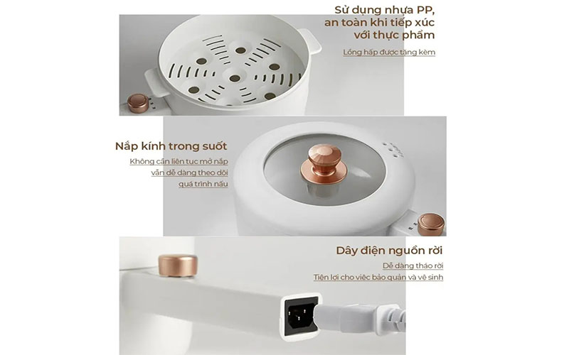 Nồi điện đa năng Bear DRG-P16M2 - Hàng chính hãng