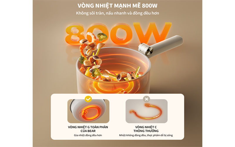 Nồi điện đa năng Bear MC-4H16G - Hàng chính hãng