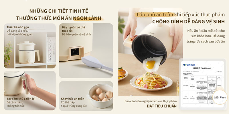 Thiết kế của Nồi điện đa năng Bear MC-4H16H