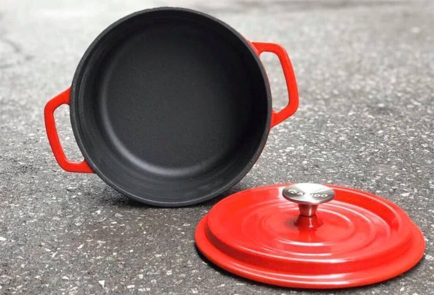 Chất liệu của Nồi gang đúc 20cm Rapido RK20-RD