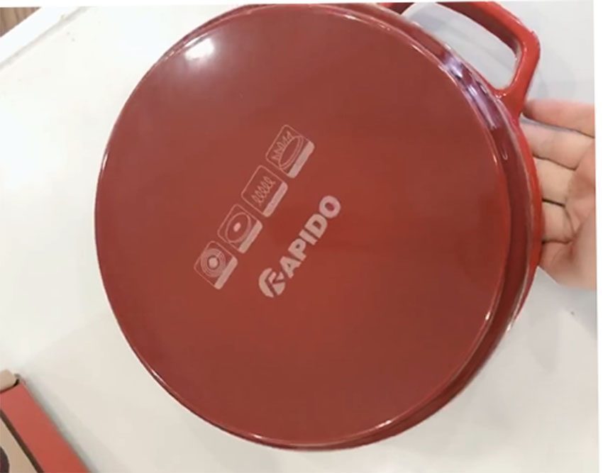 Nồi gang đúc 24cm Rapido RK24-RD - Hàng chính hãng