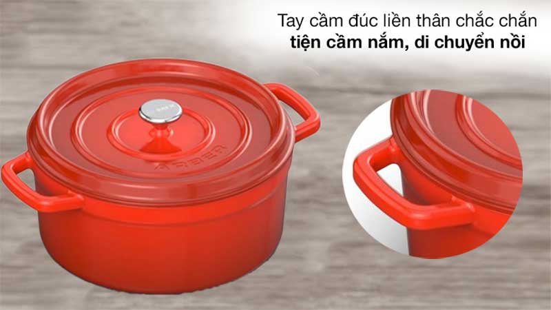 Nồi gang đúc tráng men Arber NG24MD - Hàng chính hãng