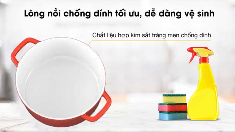 Nồi gang đúc tráng men Arber NG24MD - Hàng chính hãng
